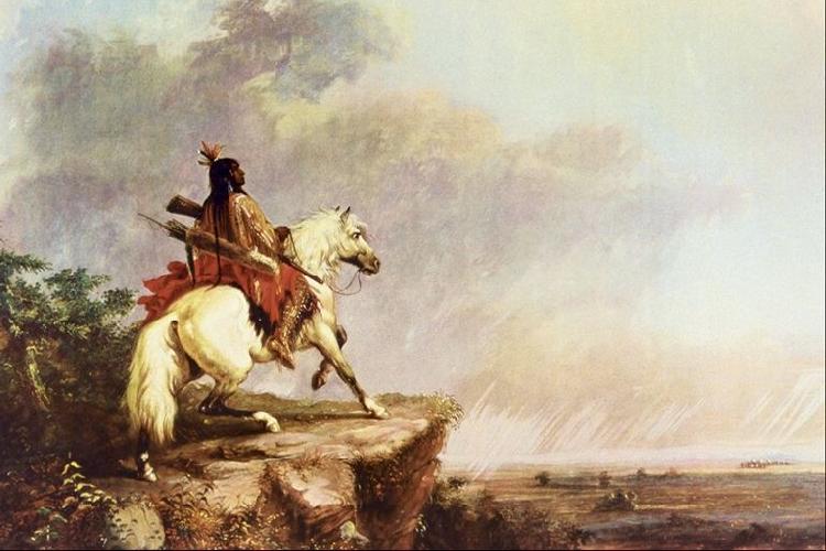 Alfred Jacob Miller Indian Scout oil painting image